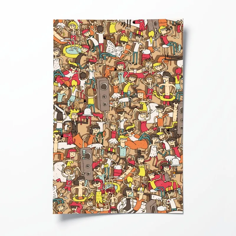 Poster Moustiers Sainte Marie reizvolle Dorfstraße in Provence – Wallnifity®