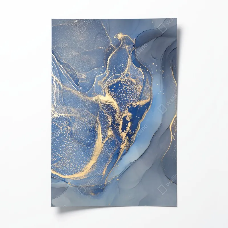 Poster goldener herbstwald am morgen – Wallnifity®