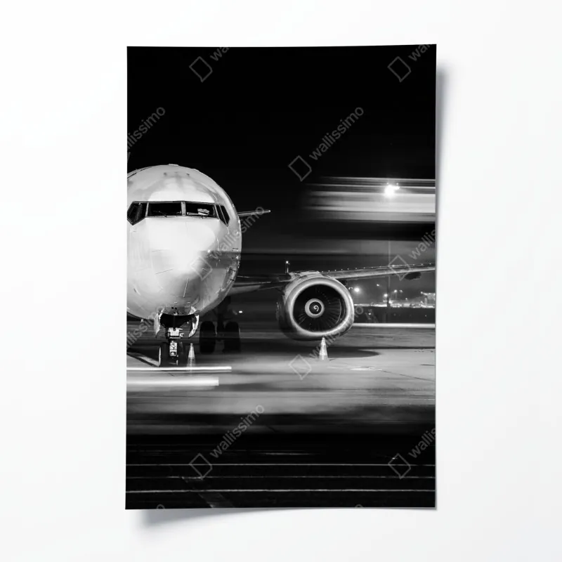 Poster eukalyptus aquarell botanisches muster auf dunklem hintergrund – Wallnifity®