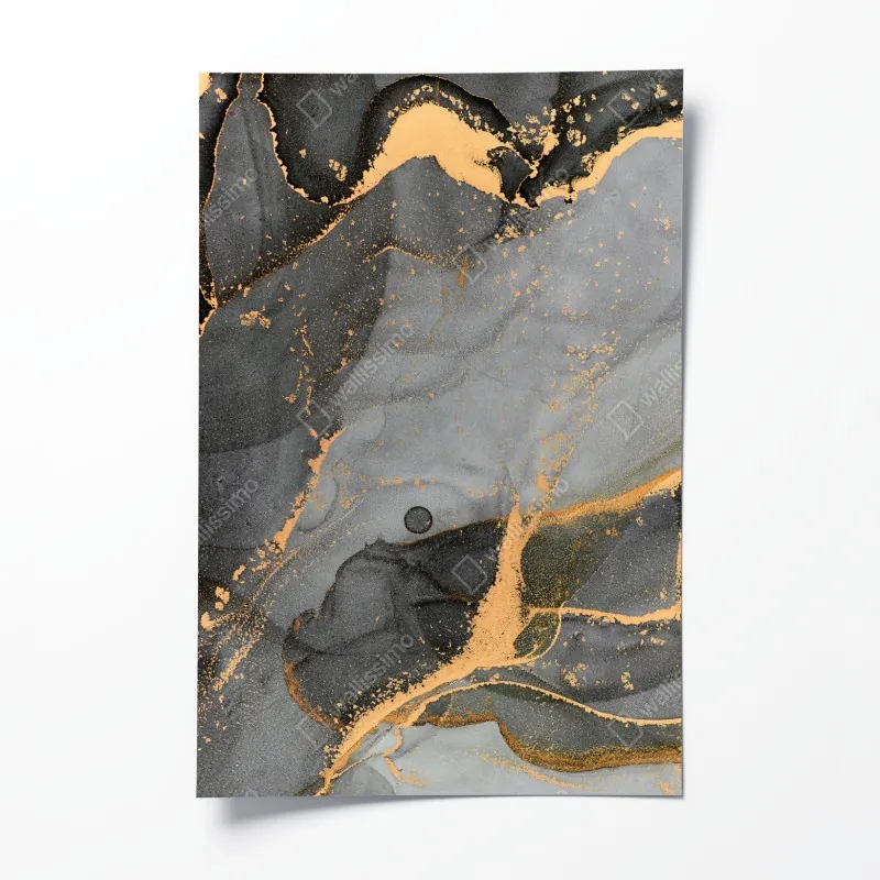 Poster üppiges grünes tal – Wallnifity®