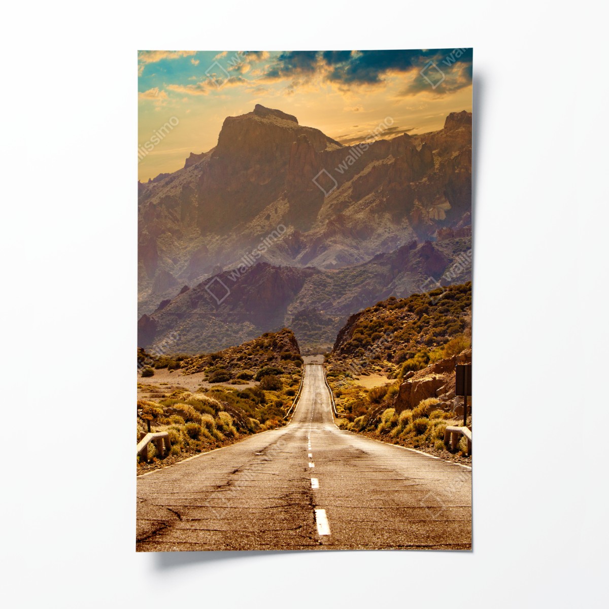 Poster straße in die berge auf Teneriffa – Wallnifity®