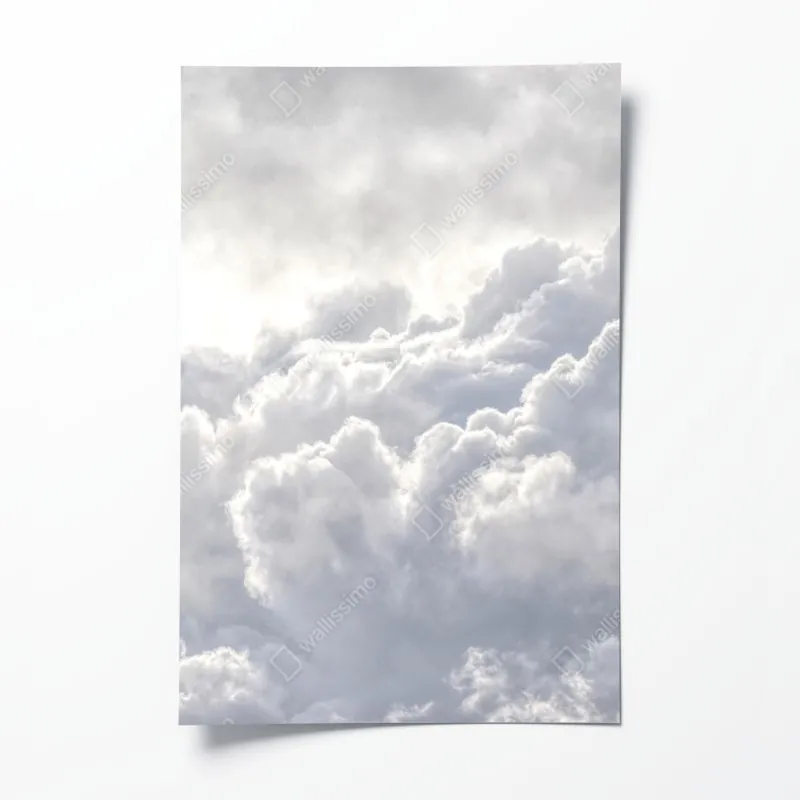 Poster glühender vulkanausbruch bei nacht – Wallnifity®