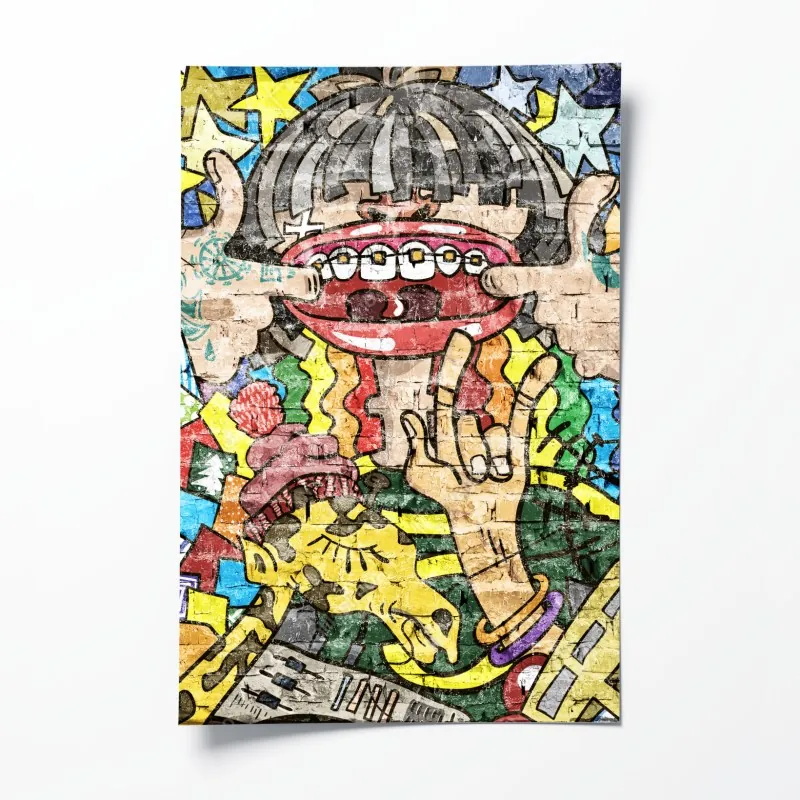 Poster rosa bonbonspirale – Wallnifity®