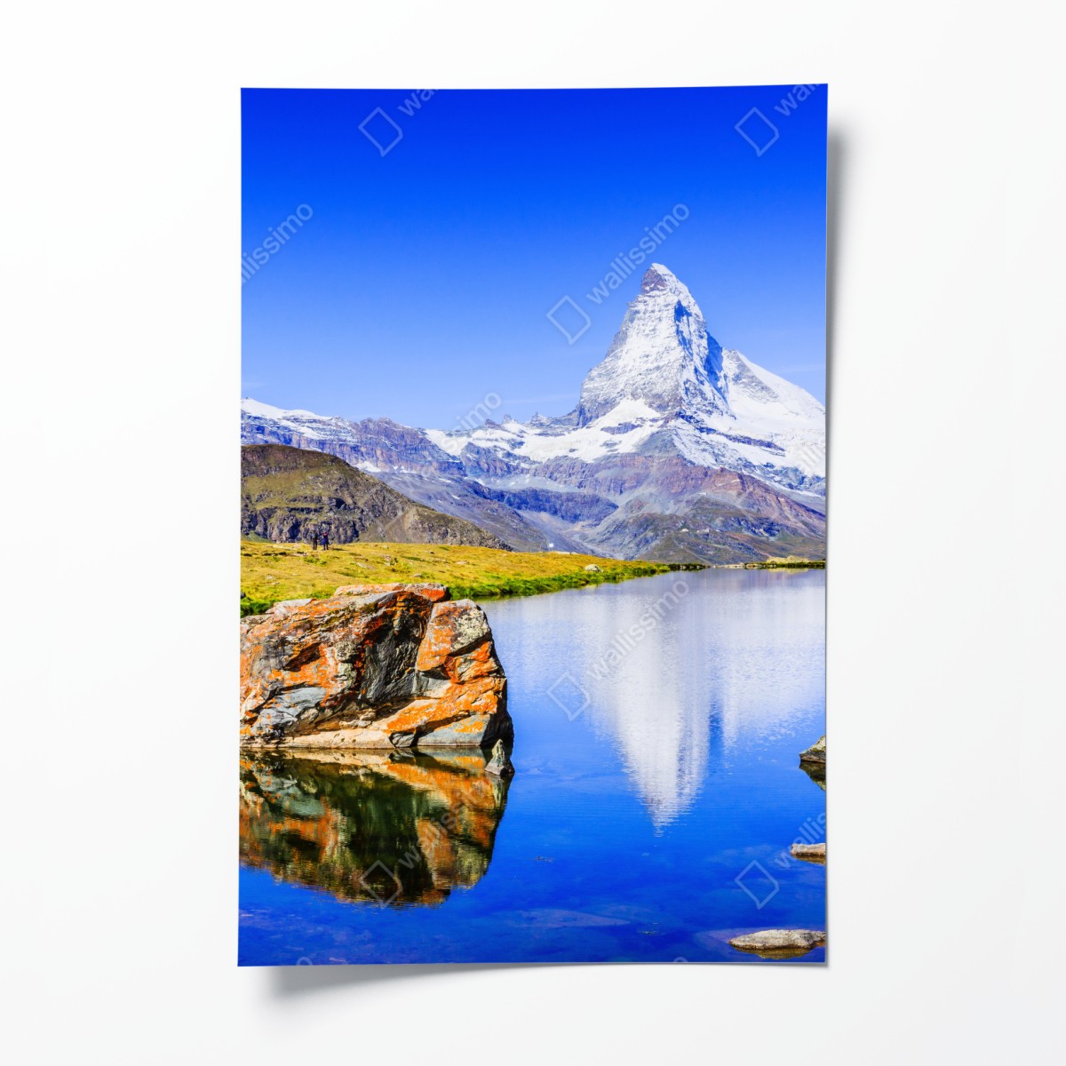 Poster Matterhorn spiegelung am Stellisee, Zermatt – Wallnifity®