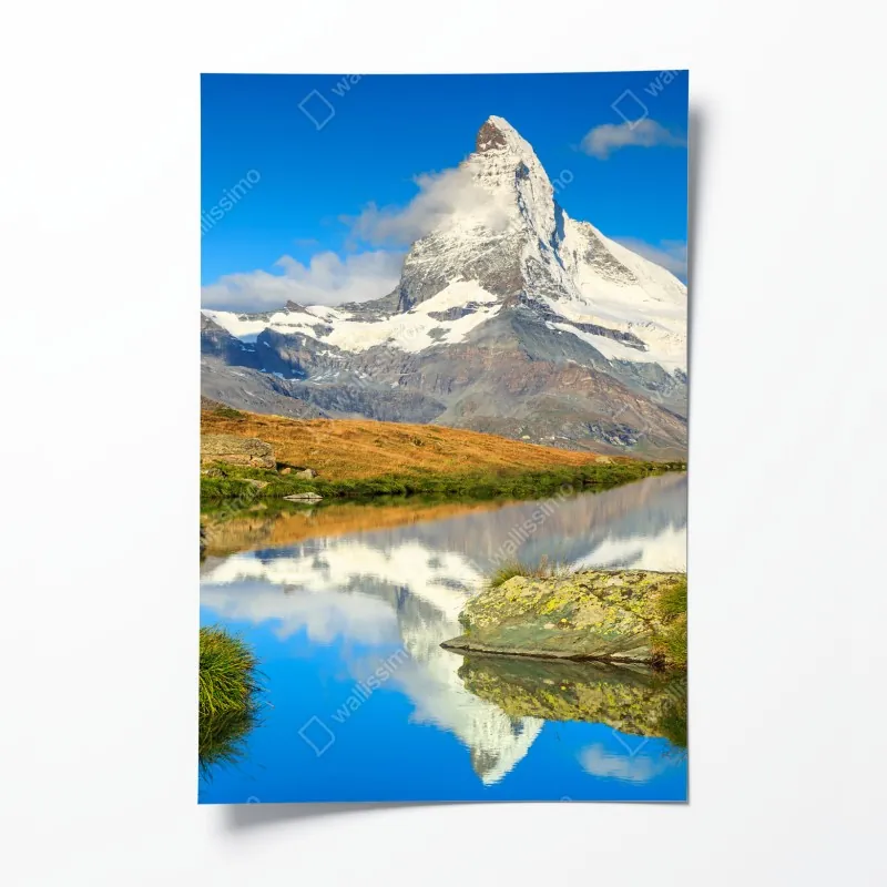 Poster aquarell tropische blätter muster – Wallnifity®