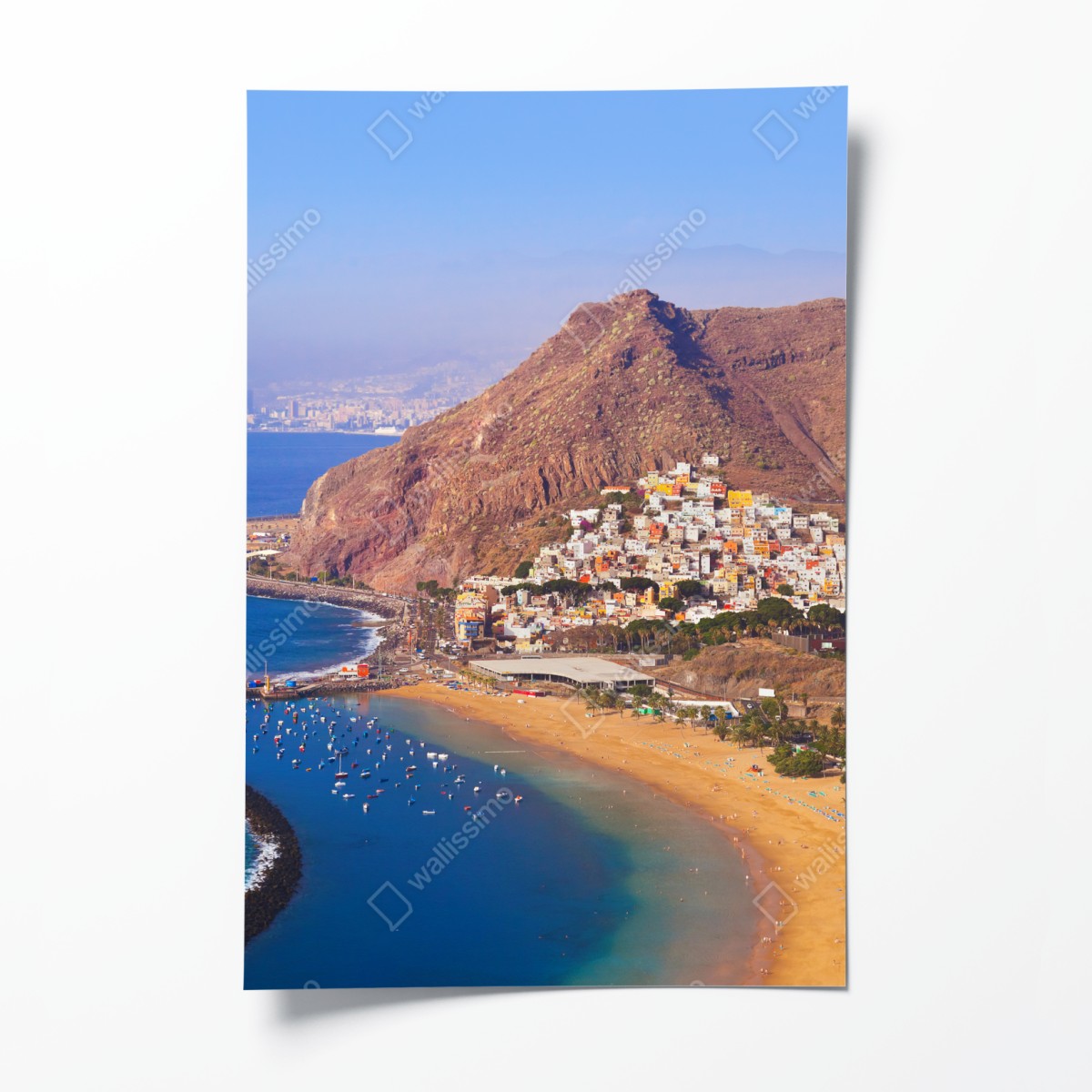 Poster strandmotiv Playa de Las Teresitas, Teneriffa – Wallnifity®