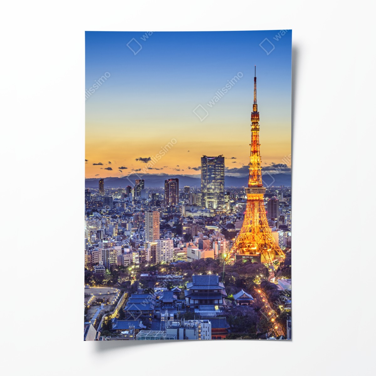 Poster Tokyo Tower bei dämmerung – Wallnifity®