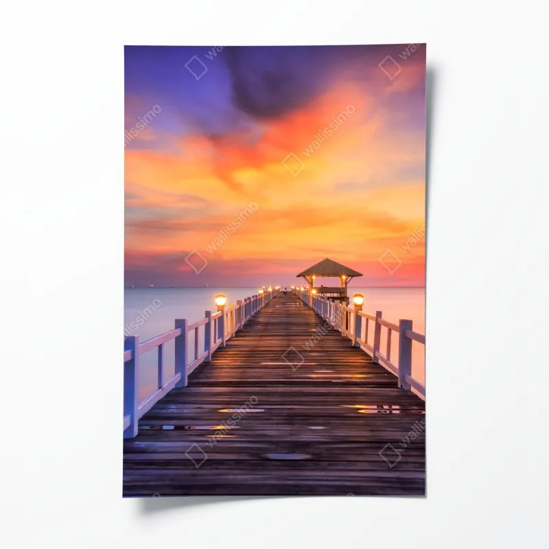 Poster winterlicher sonnenaufgang am Morskie Oko – Wallnifity®