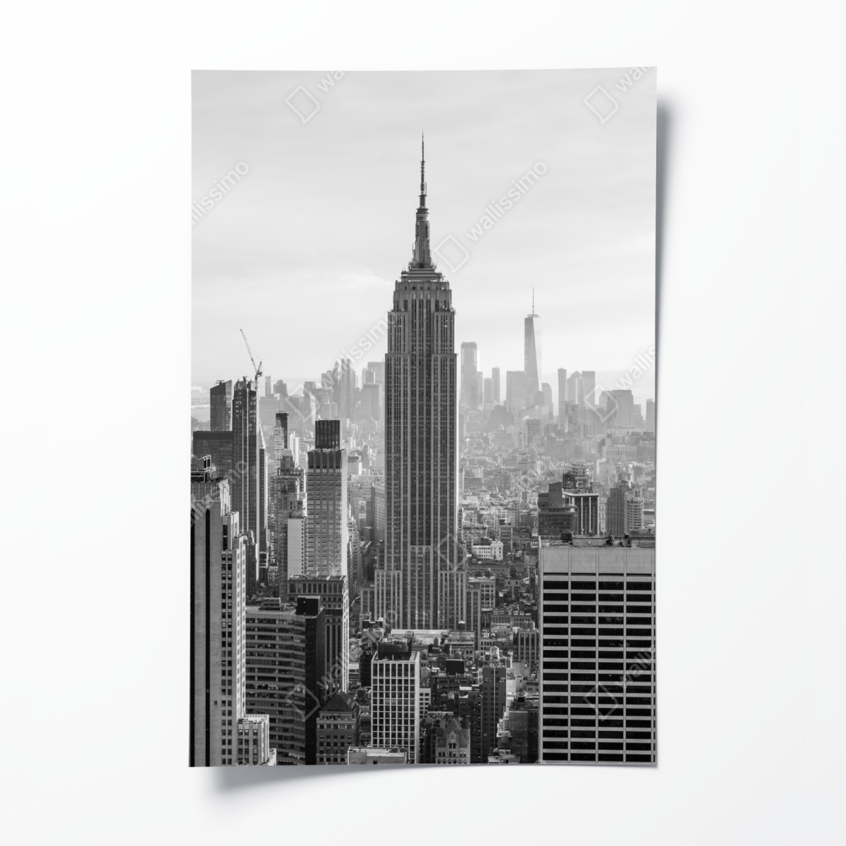 Poster New York skyline in schwarzweiß – Wallnifity®