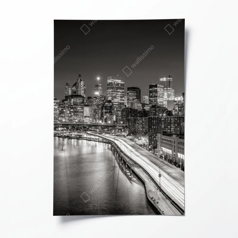 Poster zarte pastellblumen im botanischen stil – Wallnifity®