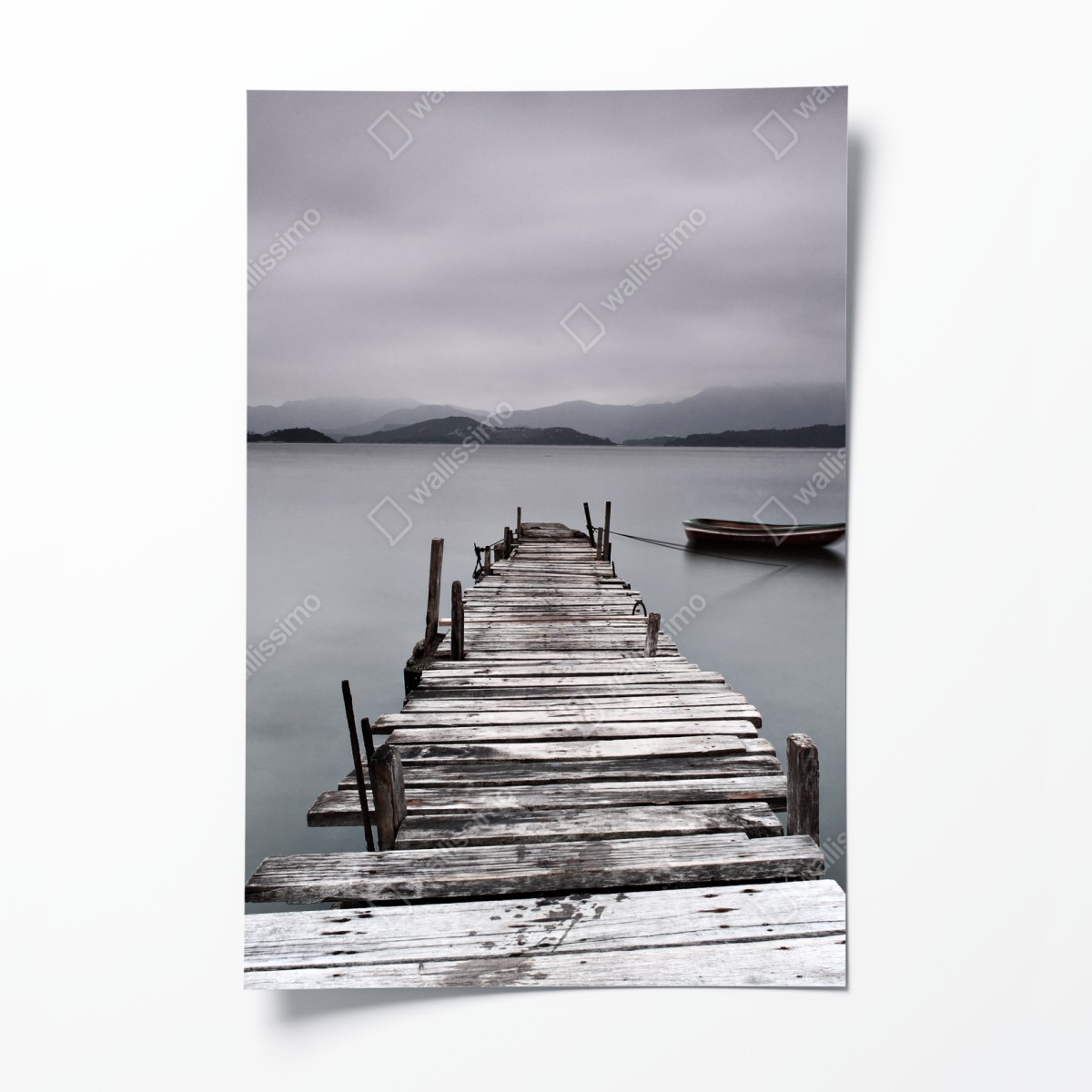 Poster ruhige seebrücke über stillem meer – Wallnifity®