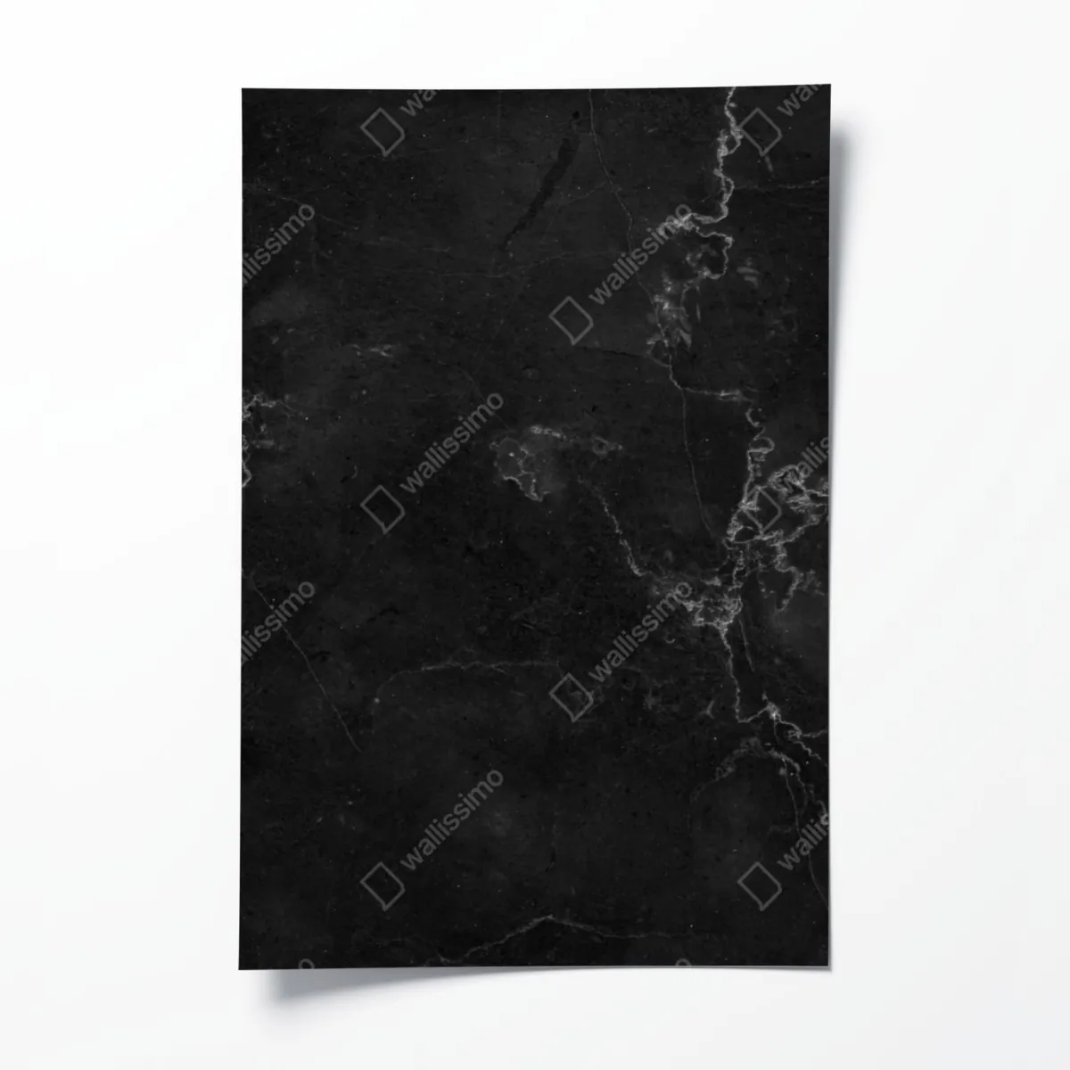 Poster schwarze marmortextur – Wallnifity®