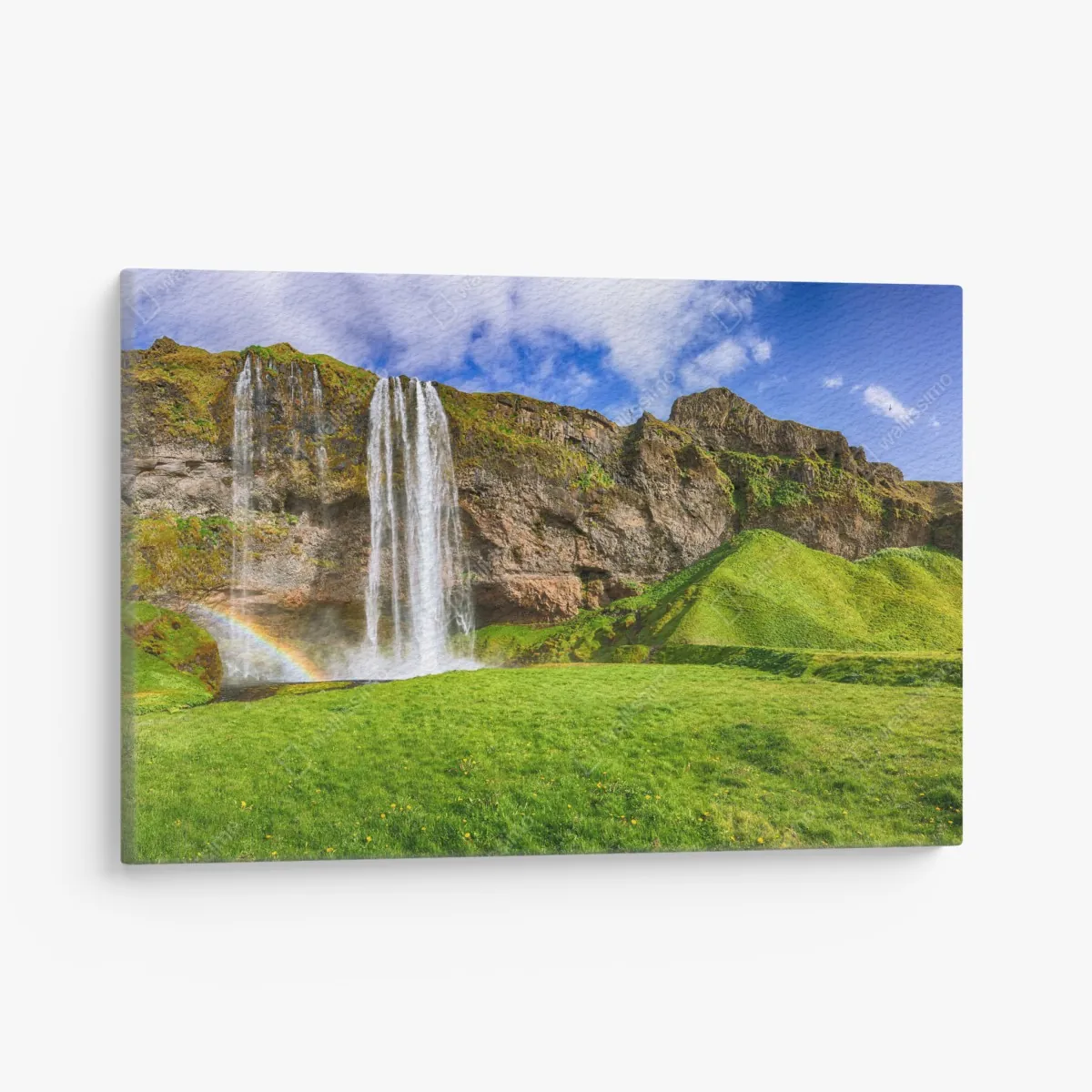 Leinwandbild Seljalandsfoss wasserfall panorama – Wallnifity®