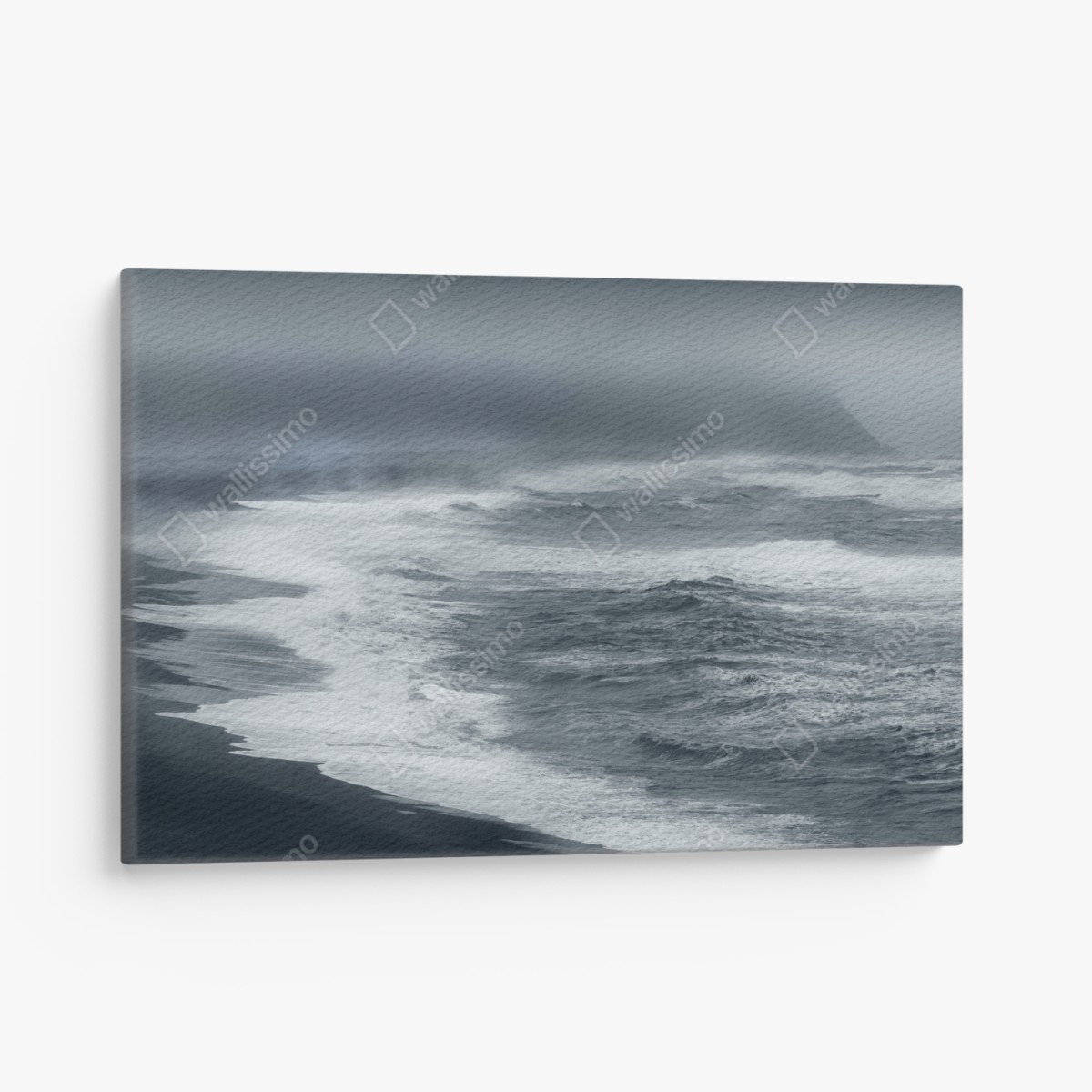 Leinwandbild stürmische küste von Island panorama – Wallnifity®