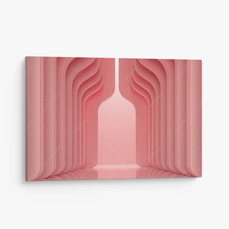 Leinwandbild ländliche straße in der Toskana durch grüne hügel – Wallnifity®