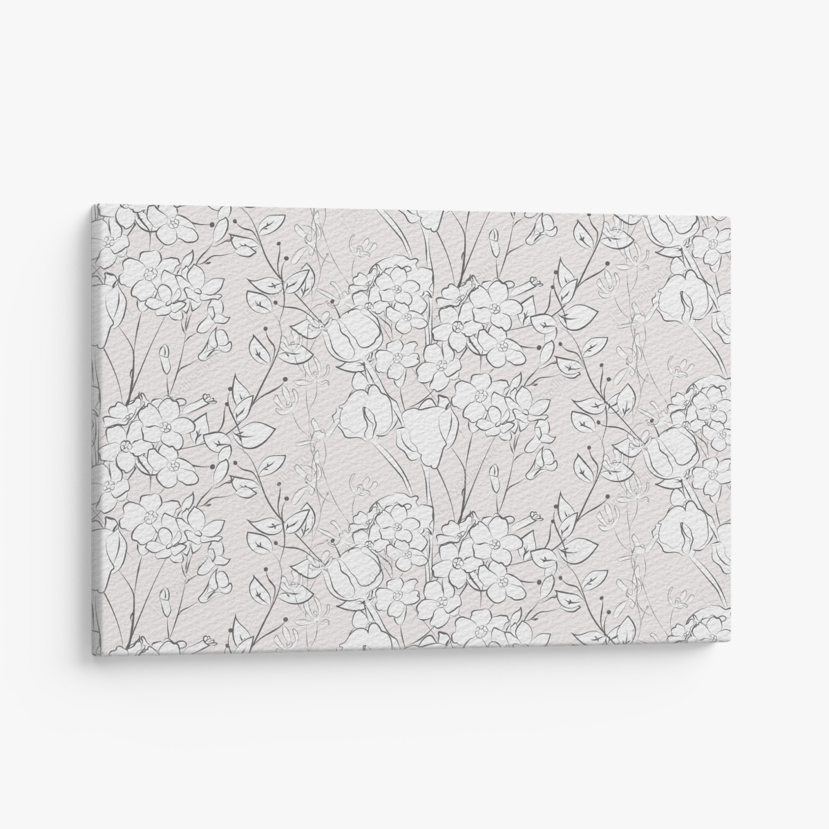 Leinwandbild zartes pastellblumenmuster – Wallnifity®