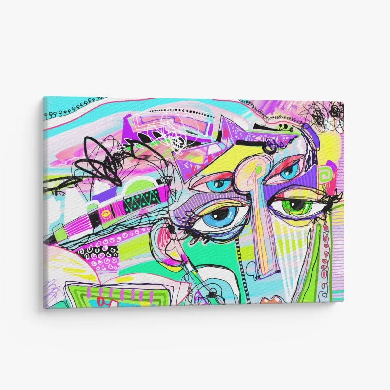 Leinwandbild ruhige inselspiegelungen bei sonnenuntergang – Wallnifity®