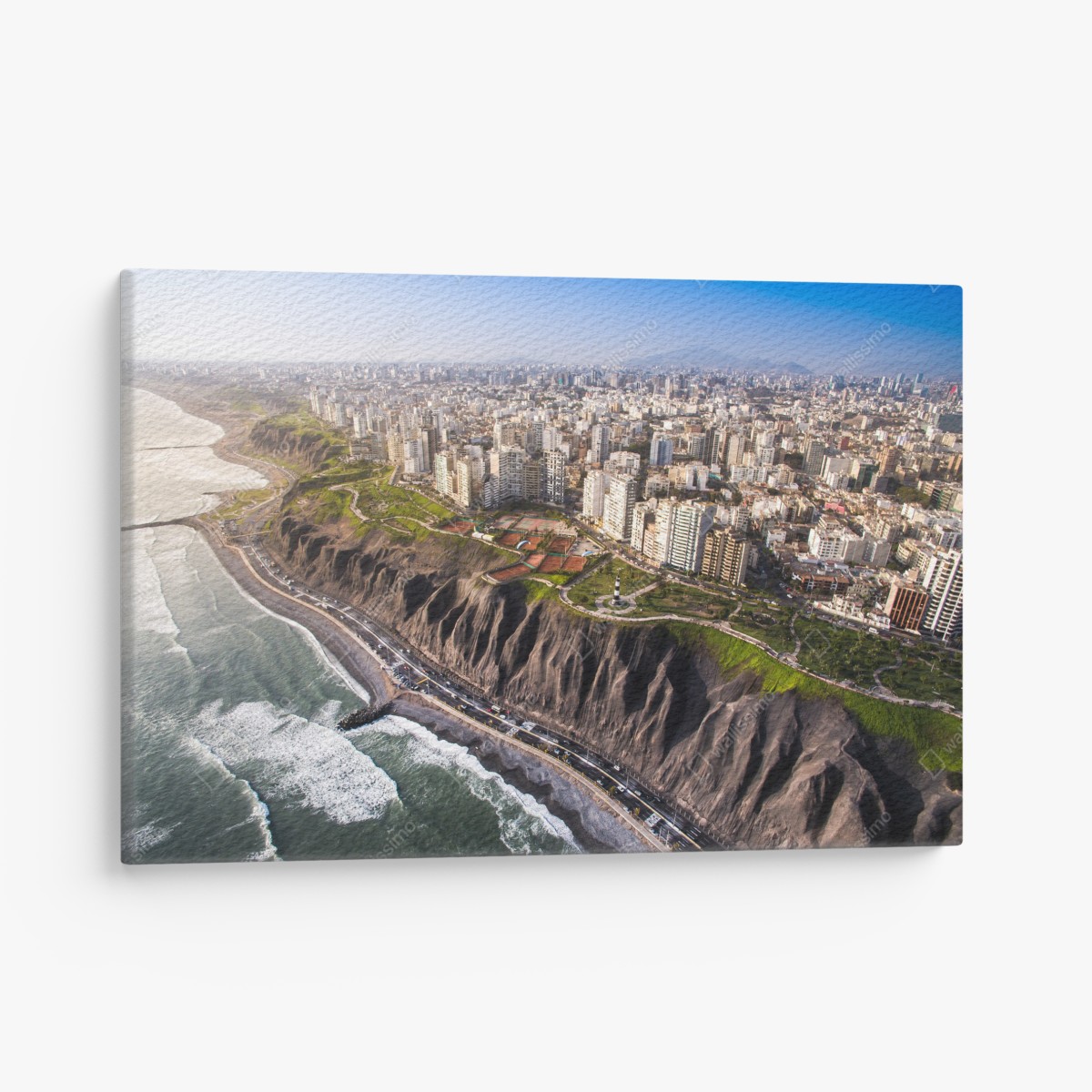 Leinwandbild panorama der küste Miraflores, Lima – Wallnifity®