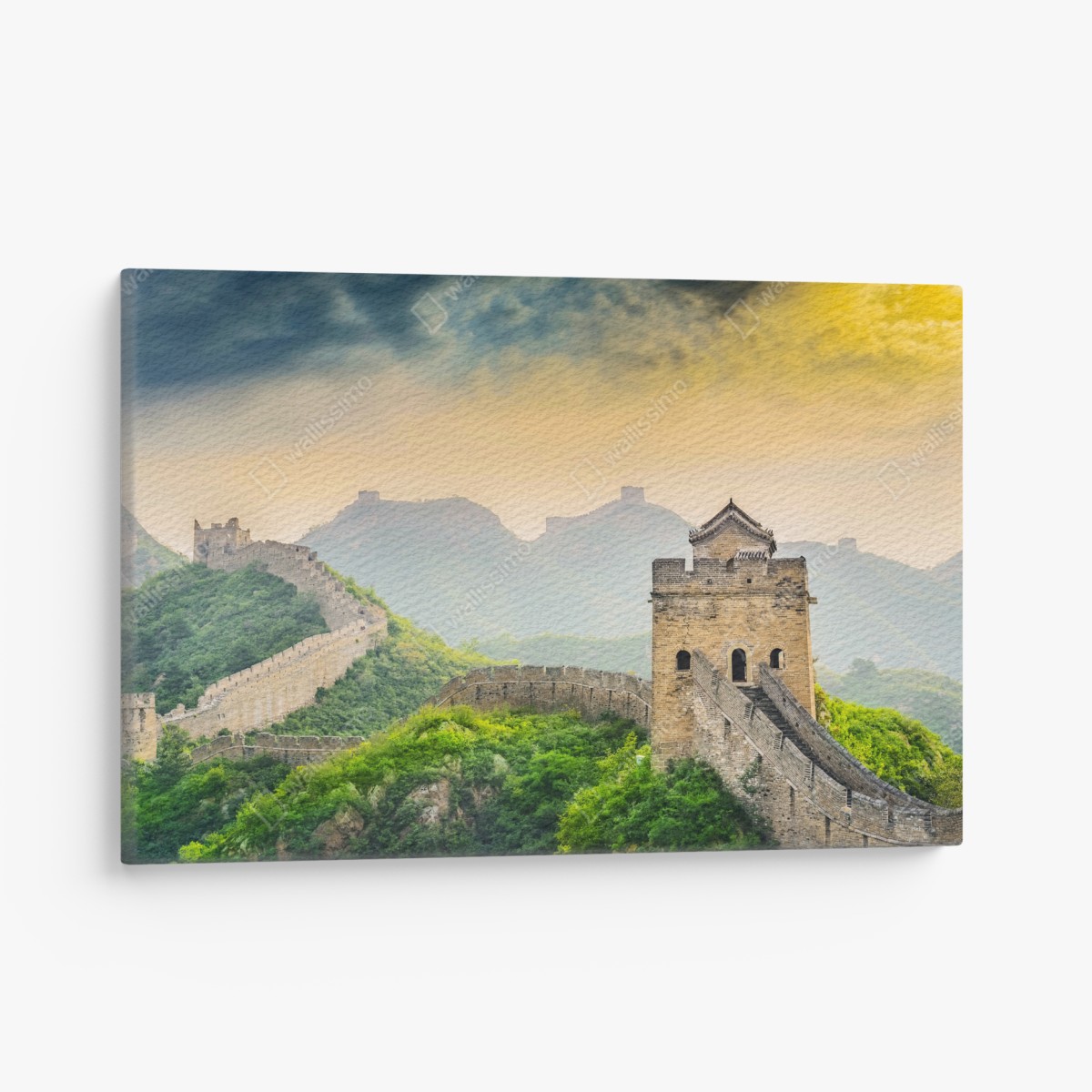 Leinwandbild sonnenaufgang über der Chinesischen Mauer – Wallnifity®