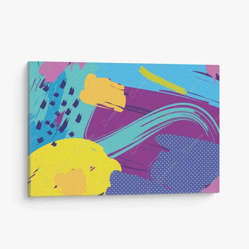 Leinwandbild sonniger landweg durch grüne wiesen – Wallnifity®