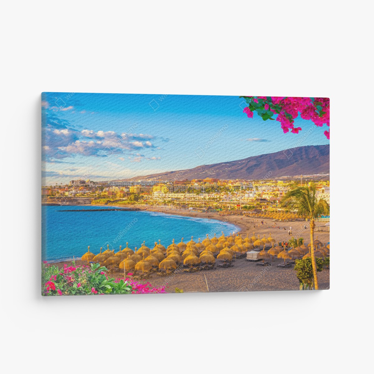 Leinwandbild sonniger strand Torviscas, Teneriffa – Wallnifity®