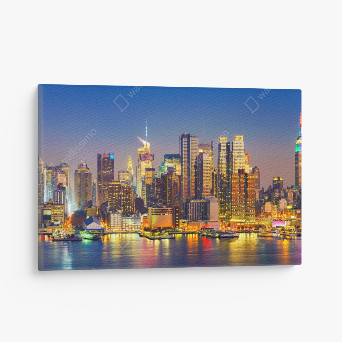 Leinwandbild Manhattan skyline bei dämmerung – Wallnifity®
