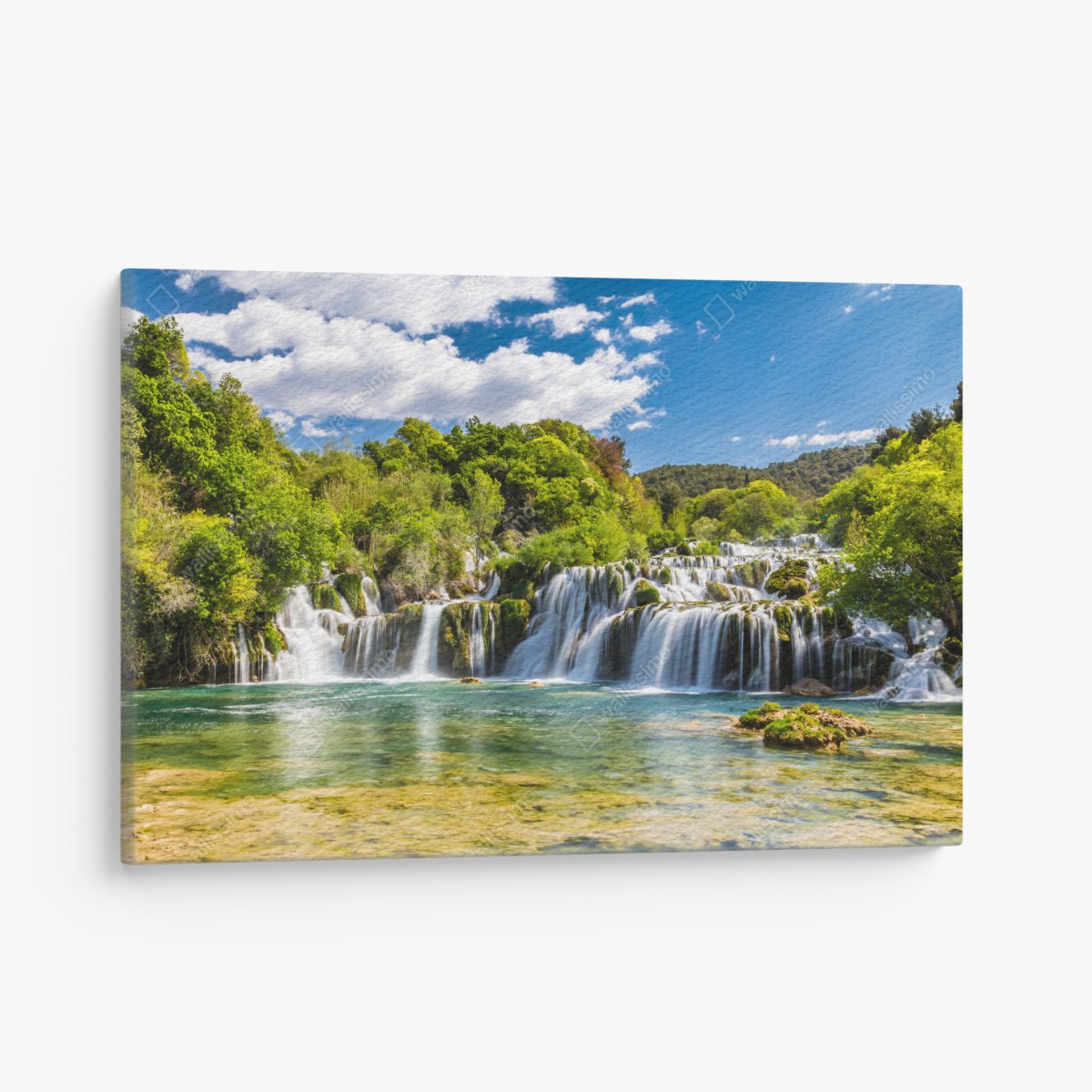 Leinwandbild ruhiger wasserfall Skradinski Buk im Krka Nationalpark – Wallnifity®