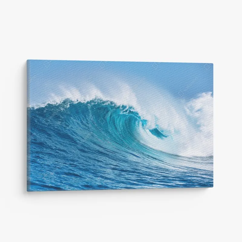 Leinwandbild majestätische türkisfarbene ozeanwelle