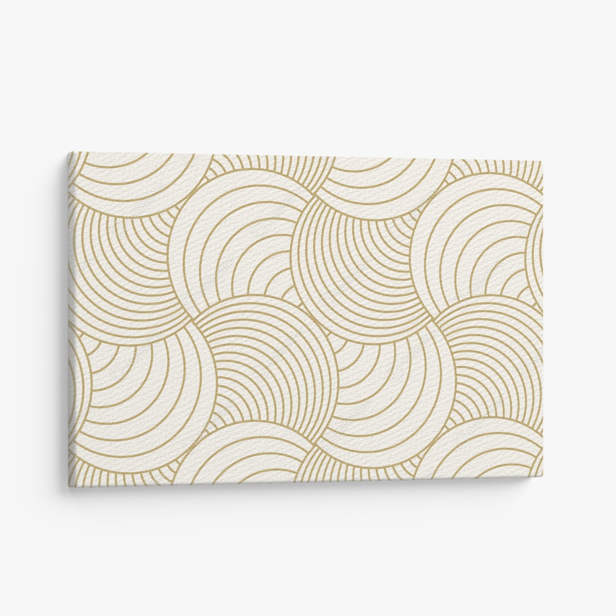Leinwandbild goldenes art deco kreismuster – Wallnifity®