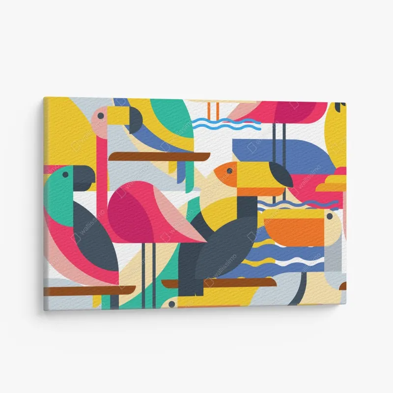 Leinwandbild strukturiertes trockenes blatt nahaufnahme – Wallnifity®