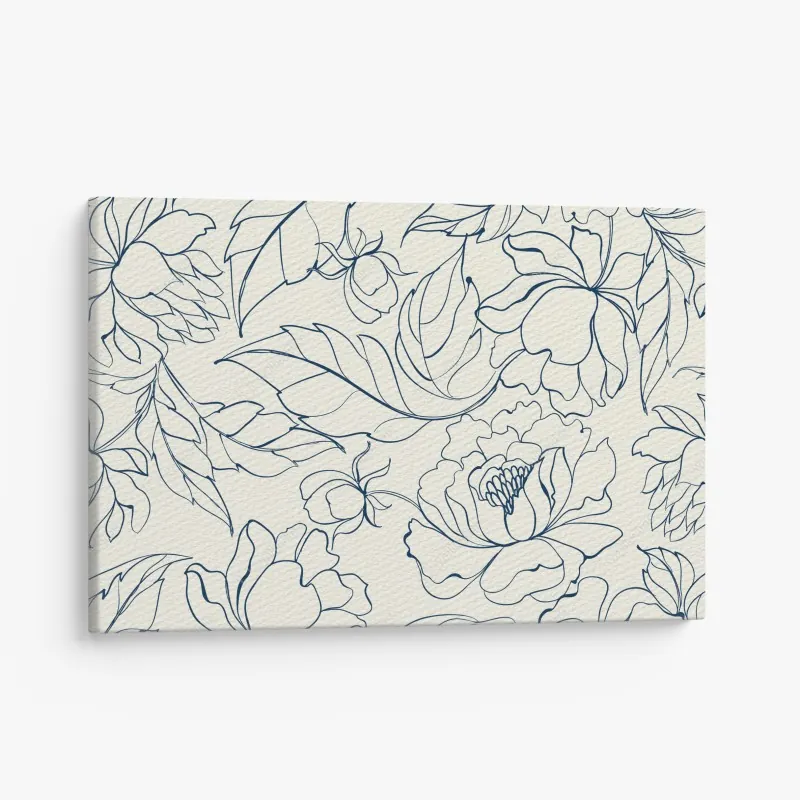 Leinwandbild monochromer wolkenkratzer in perspektive – Wallnifity®