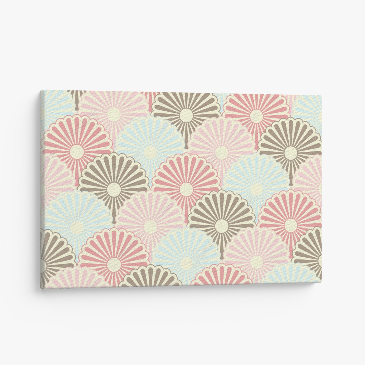 Leinwandbild pastelliges muschelmuster – Wallnifity®
