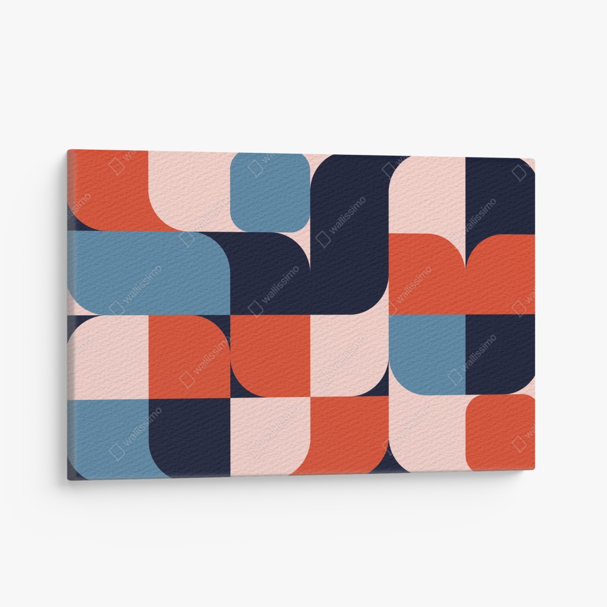 Leinwandbild kräftiges geometrisches retro-muster – Wallnifity®