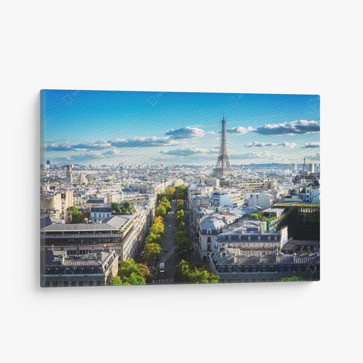 Leinwandbild panorama von Paris mit dem Eiffelturm – Wallnifity®