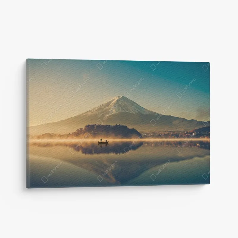 Leinwandbild türkisblaue welle - meereslandschaft in öl – Wallnifity®