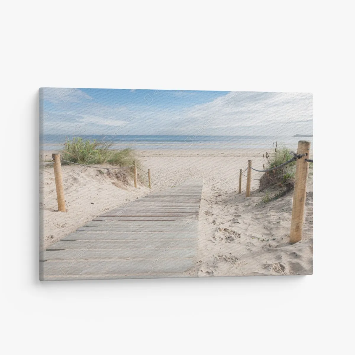 Leinwandbild ruhiger steg zum meer – Wallnifity®