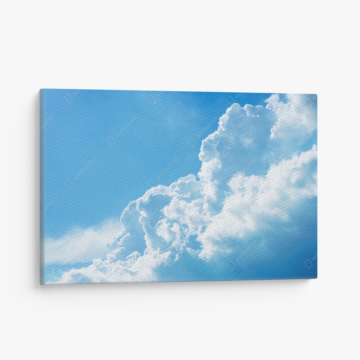 Leinwandbild sanfter blauer himmel mit fluffigen wolken – Wallnifity®