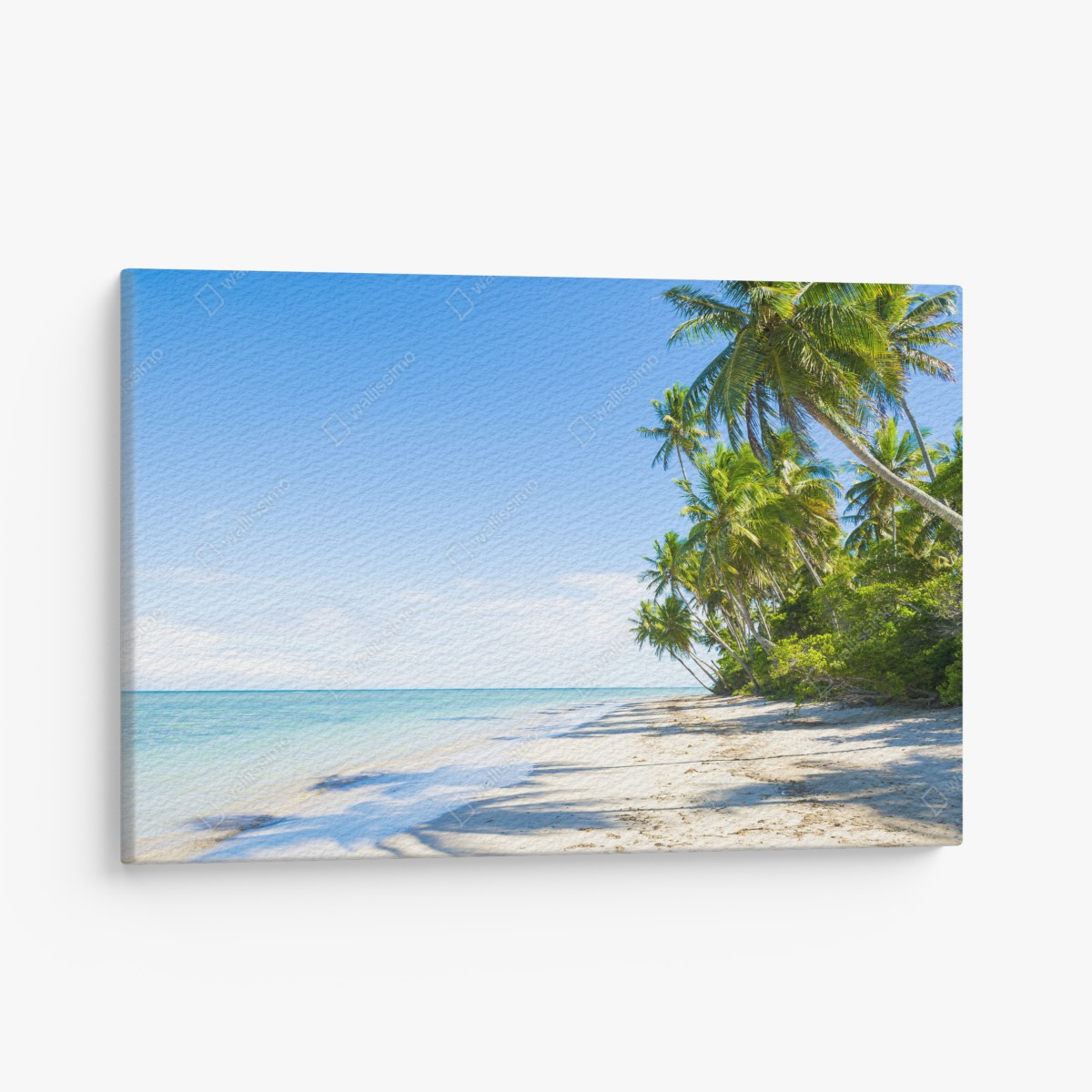 Leinwandbild tropischer palmenstrand – Wallnifity®