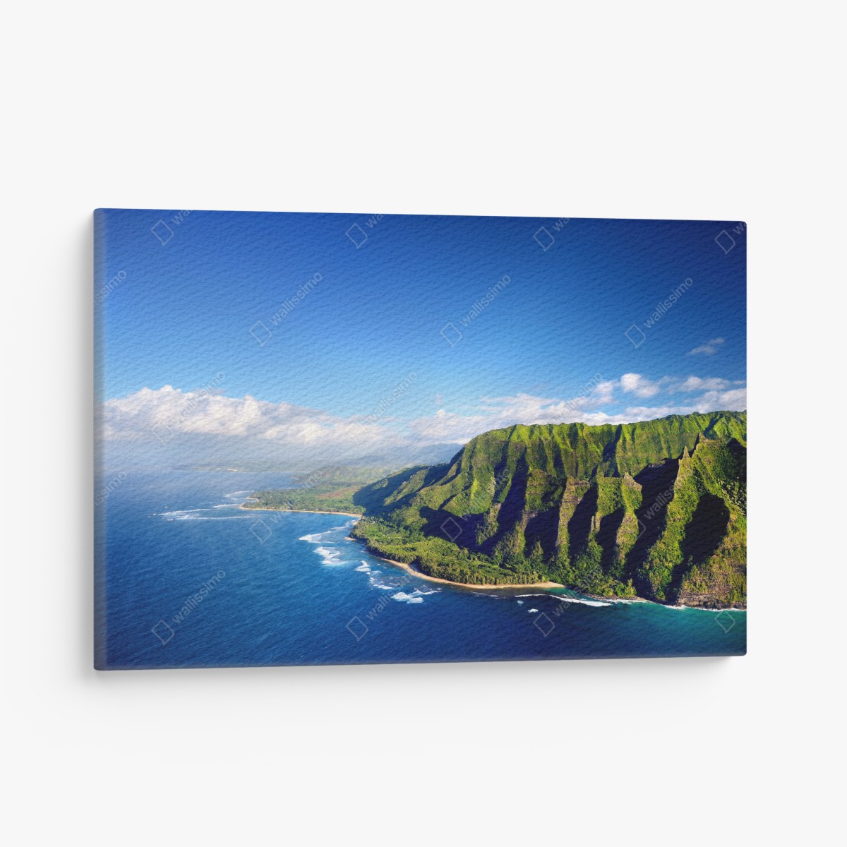 Leinwandbild majestätische küstenklippen über türkisfarbenem meer – Wallnifity®