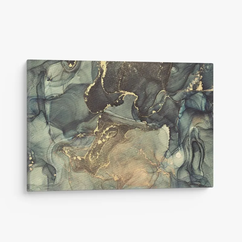 Leinwandbild goldener sonnenuntergang am strand – Wallnifity®