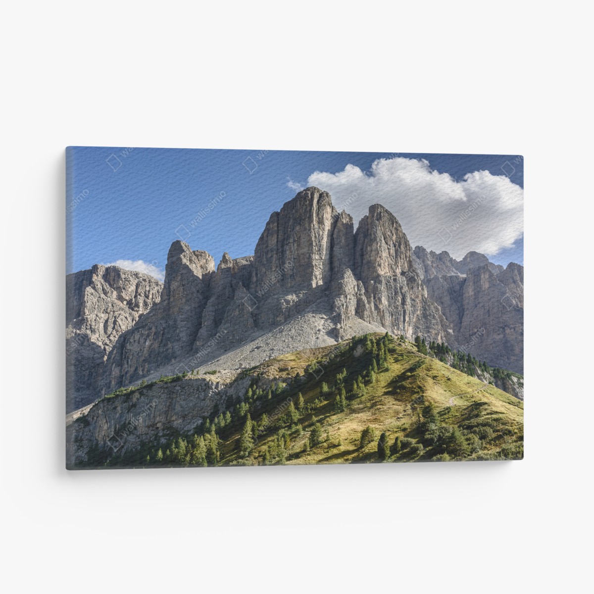 Leinwandbild majestätische gipfel über grünen hügeln – Wallnifity®