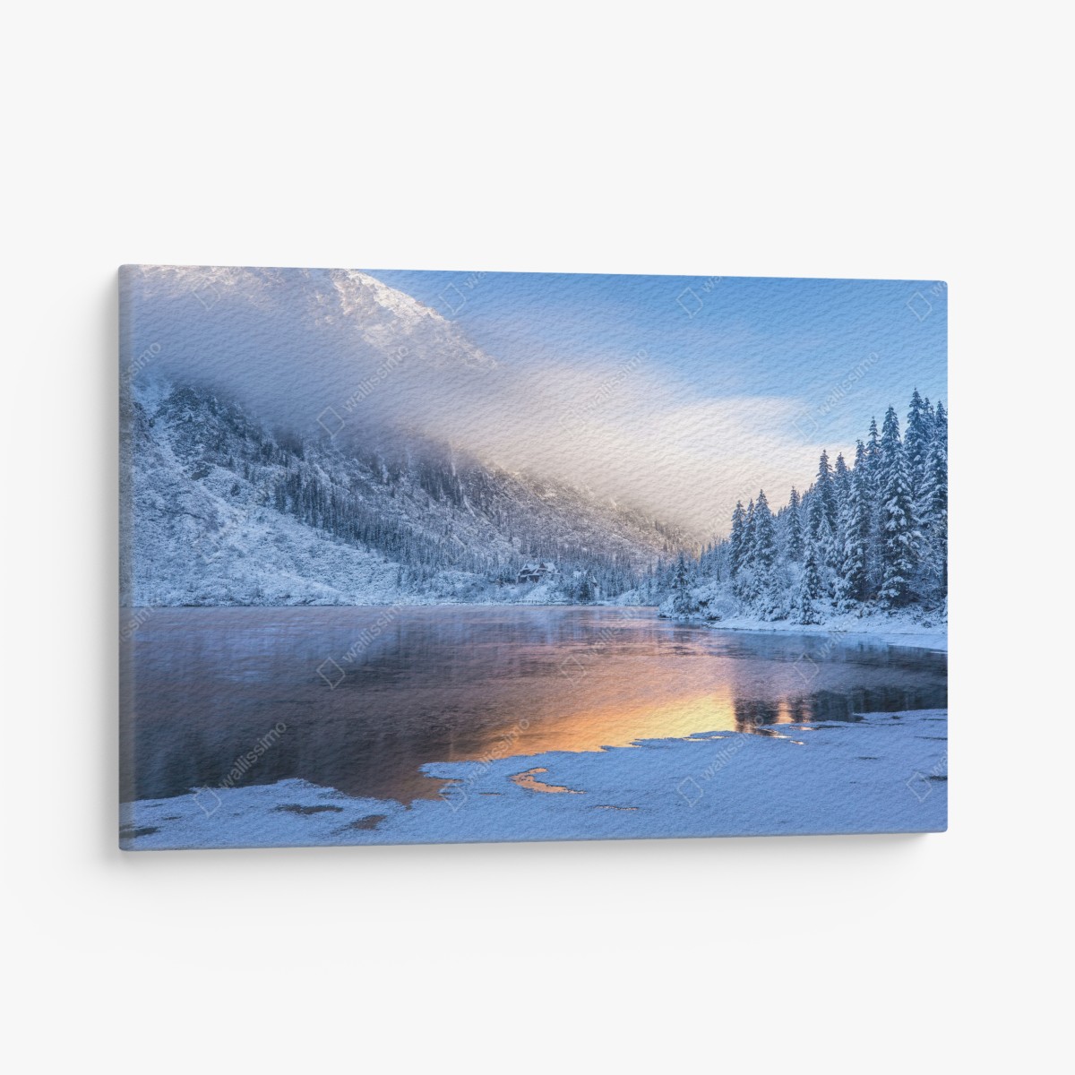 Leinwandbild winterlicher sonnenaufgang in der Hohen Tatra – Wallnifity®