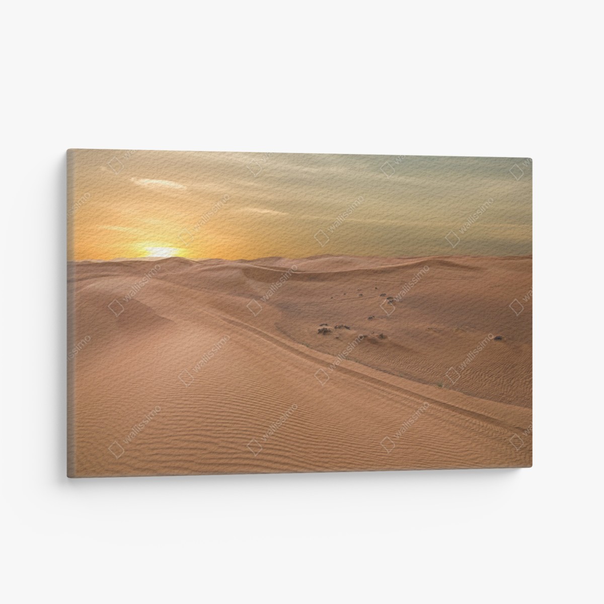 Leinwandbild sonnenuntergang über der wüste VAE – Wallnifity®