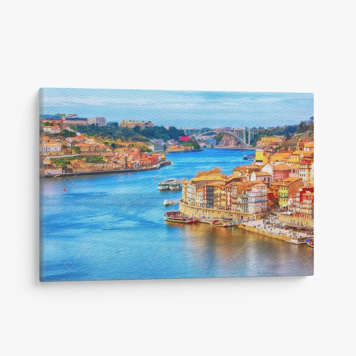 Leinwandbild Porto uferpanorama – Wallnifity®