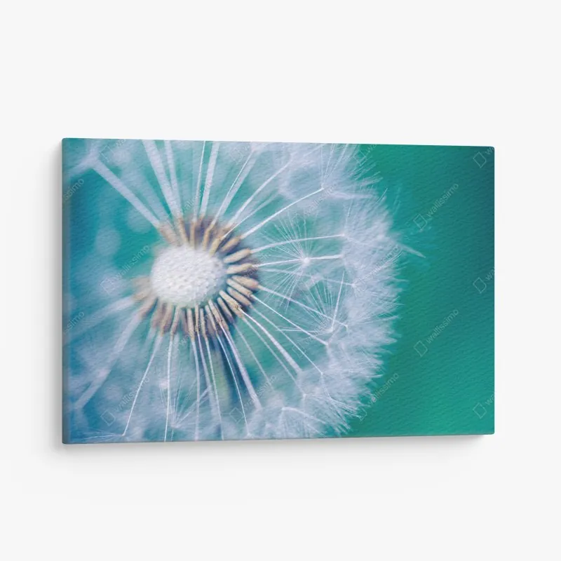 Leinwandbild türkis und gold abstrakte fließmalerei – Wallnifity®