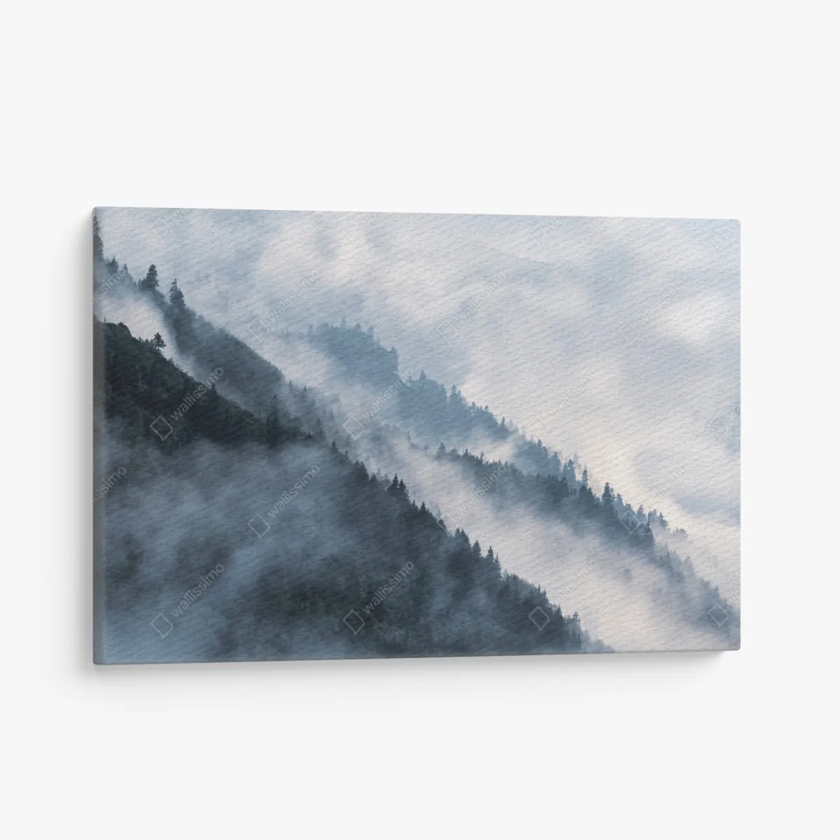 Leinwandbild nebelverhangene bergkämme – Wallnifity®