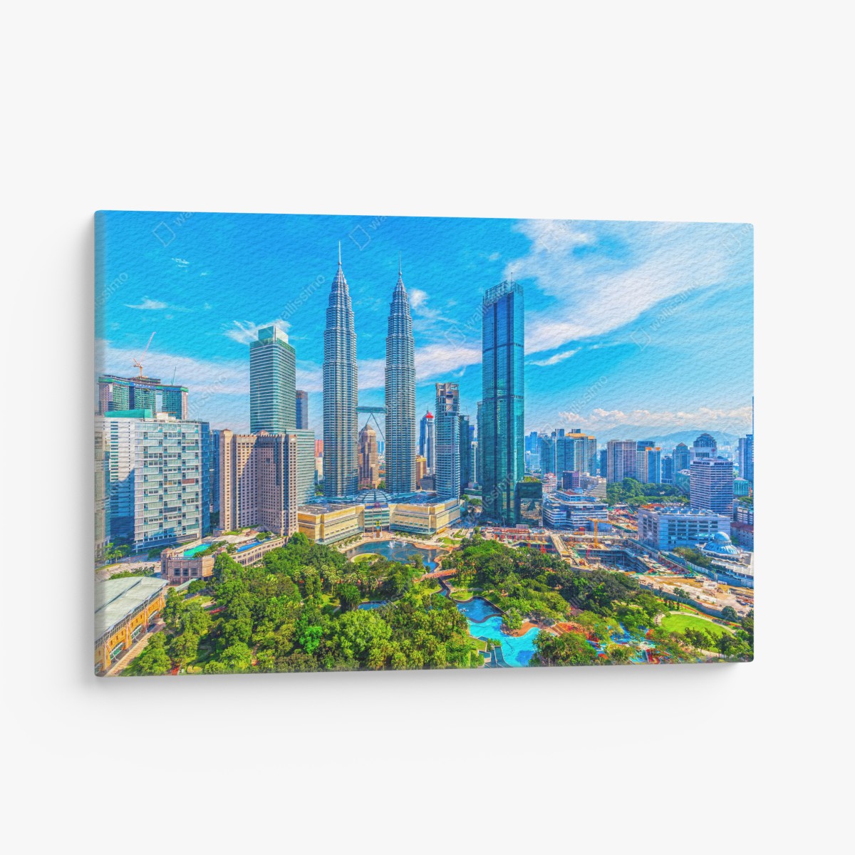 Leinwandbild Kuala Lumpur skyline mit den Petronas Towers – Wallnifity®