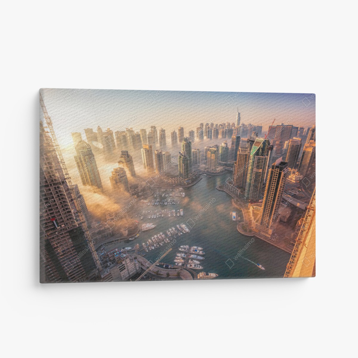 Leinwandbild Dubai marina sonnenuntergang – Wallnifity®