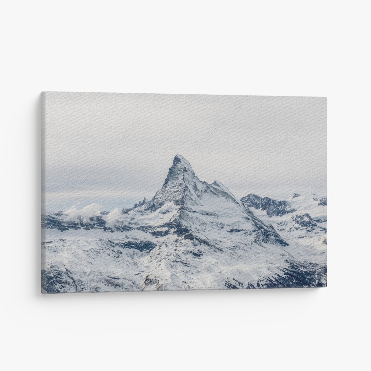 Leinwandbild majestätischer schneebedeckter berggipfel – Wallnifity®