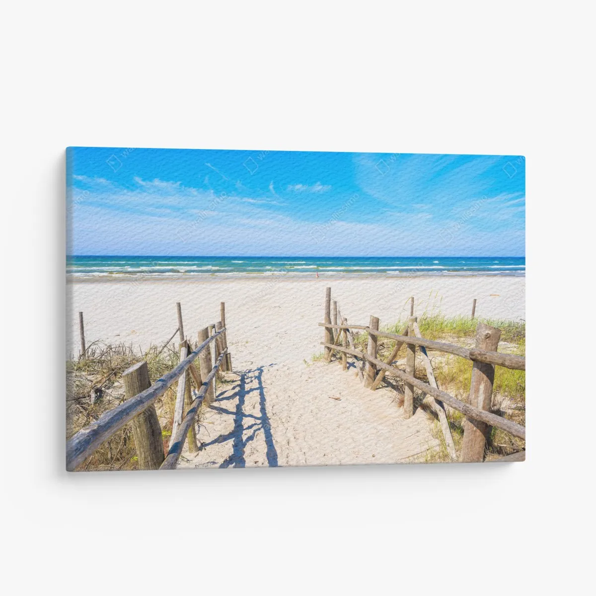 Leinwandbild eingang zum Strand von Debki an der Ostsee – Wallnifity®
